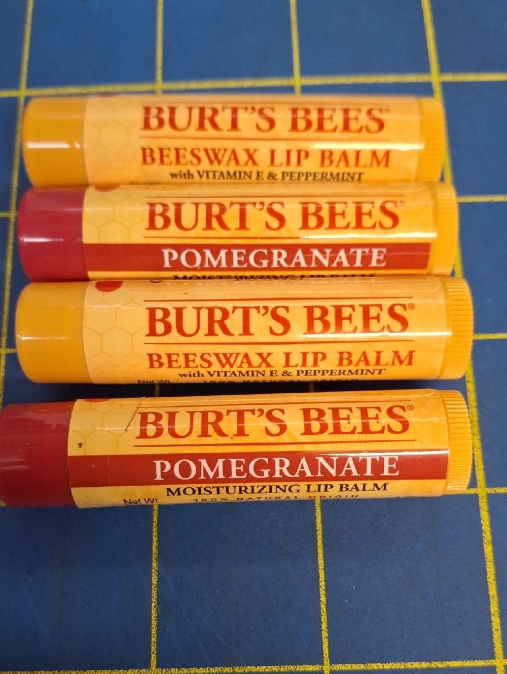 Burt's Bees Lip Balm Set of 4 Tubes